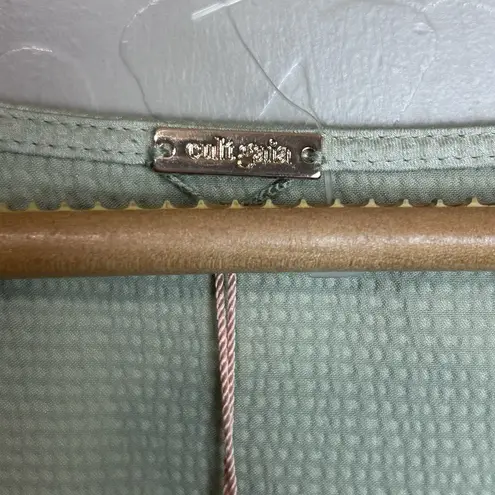 Cult Gaia Alina Top in Jade Green Size XS Long Sleeve Cutouts Blouse NWT