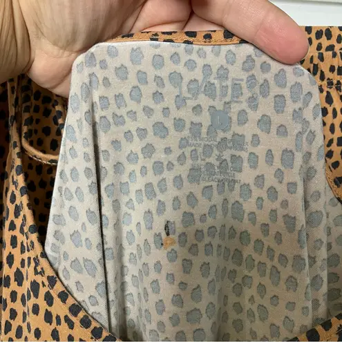 Lates cami tank top & shorts pajama set tan with black dots women’s size large Brown