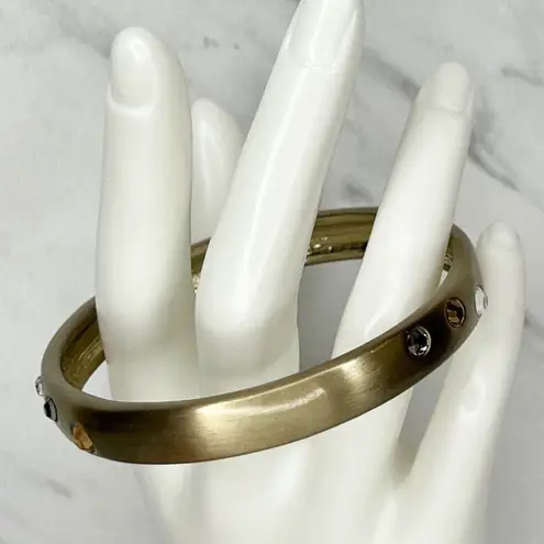 Chico's  Gold Tone Rhinestone Bangle Bracelet