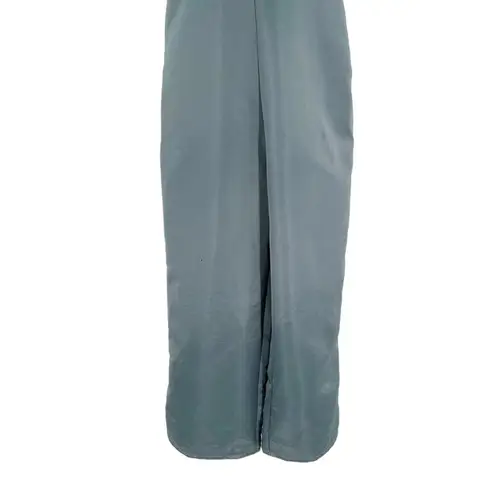 Urban Outfitters  Silence + Noise Margo Satin Wide Leg Bow Jumpsuit Overalls