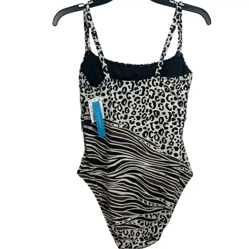Bleu Rod Beattie Bleu by Rod Beattie $125 Animal Instinct Printed Underwire One Piece Swimsuit 4