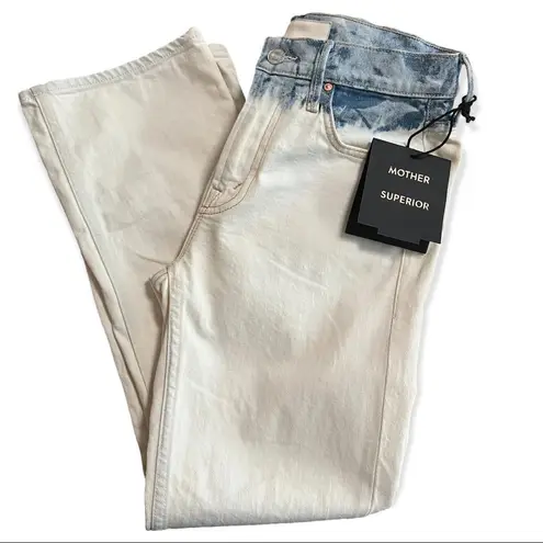 NWT MOTHER Superior Dutchie Ankle in Dante's Garden White Size 25