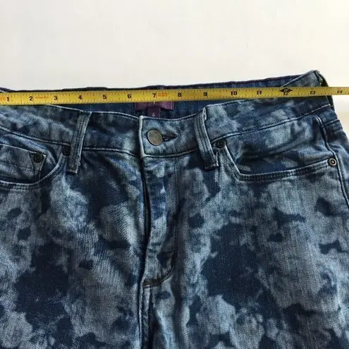 NYDJ ALINA LEGGING IN Indigo FLORAL PRINT SIZE 6