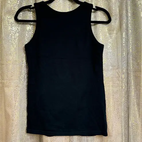 Chubby Gang Japanese Black Rhinestone Rock N Roll Skull Tank Top M Size M