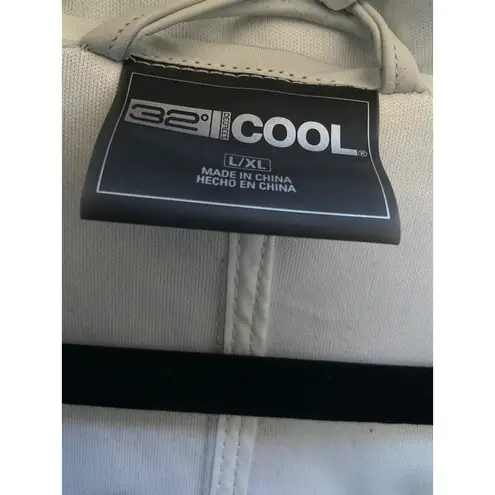 32° Heat 32 Degrees Cool Women Lightweight Hooded Poncho Jacket Rain Outerwear L XL