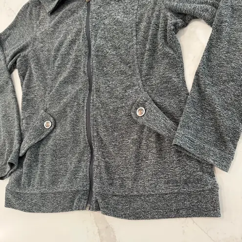 Merrell Zaida Full Zip Fleece Hooded Cozycore Jacket Women’s Medium Heather Gray