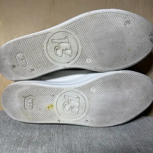 Paul Green Women’s White Leather Lace-Up Sneakers Size 5.5 | Casual Comfort