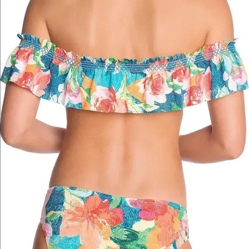 Vera Bradley  Swim Layla Off Shoulder Bikini Top Beach Swimsuit Floral Small NWT