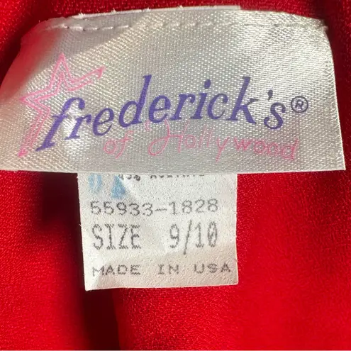 Frederick's of Hollywood Vintage Frederick’s of Hollywood long sleeve red cutout dress size 9/10