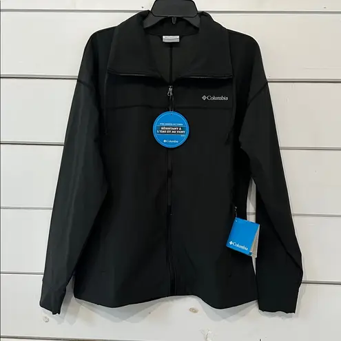 Columbia Angel Basin Softshell Jacket NEW Charcoal Large Gray