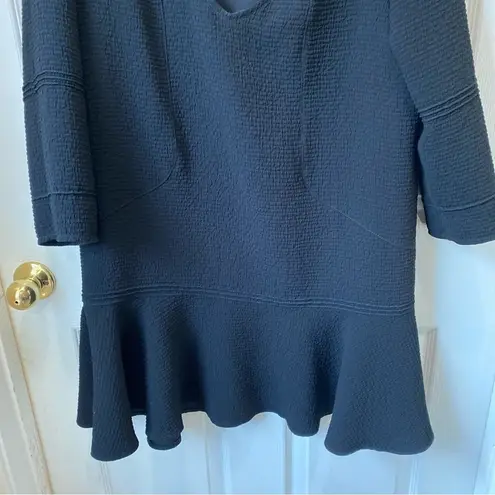Ba&sh Black Textured Pepino Short Dress Size 2 Robe US Medium