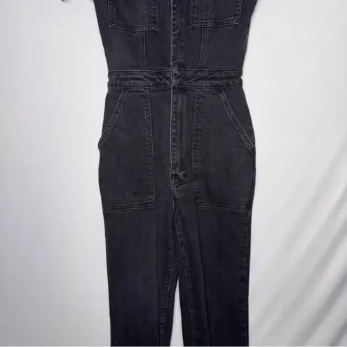 Good American ‎ Black Denim Jumpsuit