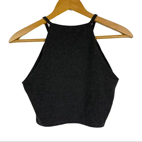 Nba 🩶 Chicago Bulls Grey Playmaker Halter Cropped Tank Top