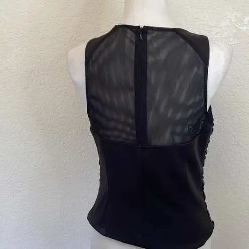 Eliza J Beaded Black Top. Size 8