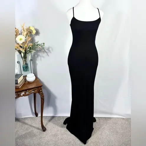 SKIMS ♨️ Soft Lounge Long Slip Maxi Dress Onyx Sz Large 🧡