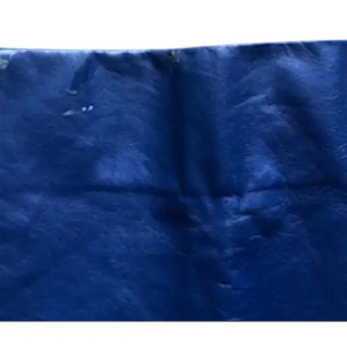 Vintage SMALBY Royal Blue Leather Pants Trousers Made in Italy Women's Sz 42 EU