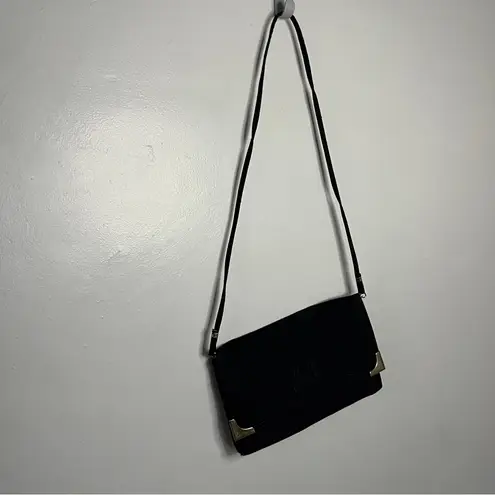 Black Women's Bag with Gold Accents