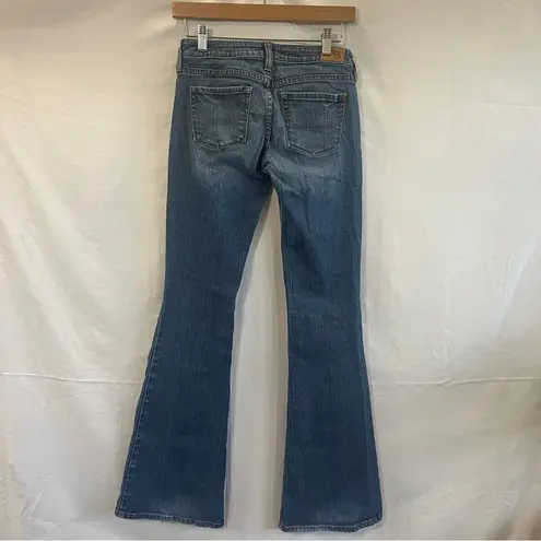 Bullhead Newport Skinny Flare Jeans Juniors Size 3 Long Denim Festival Y2K Urban Blue