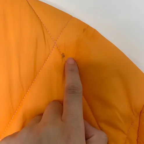 Electric & Rose Aiden Ombré Violet/Melon Quilted Puffer Jacket Womens XS New Purple