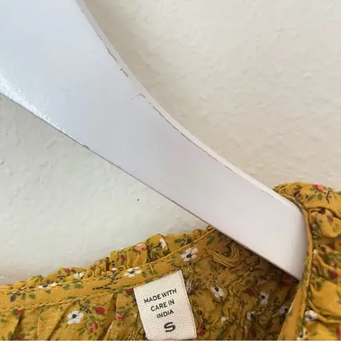 Doen Cordelia Mini Dress in Sunsoaked Foothills Floral Print Small Yellow