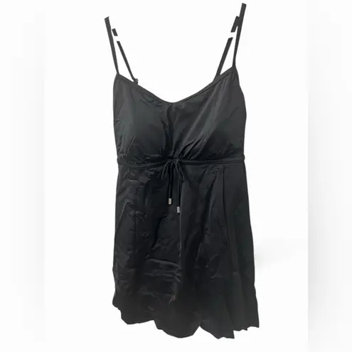 Swim Solutions Empire Waist Swim Dress Black Size 16