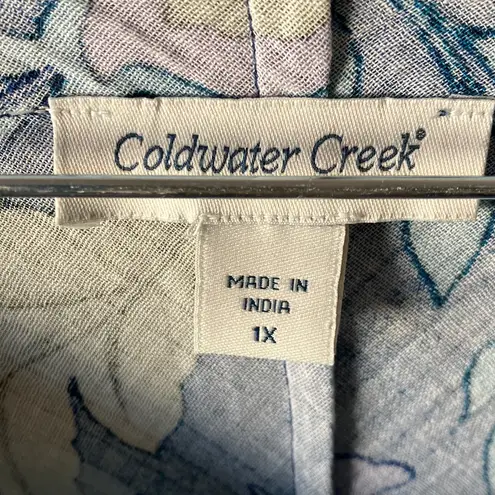 Coldwater Creek  Blue Patterned dress 1X