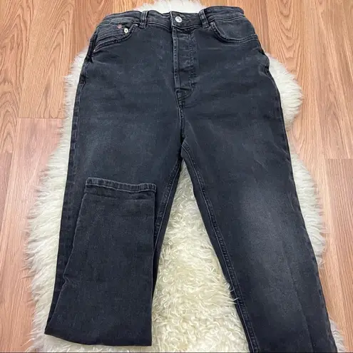 Free People  We the Free Faded Black High Waist Button Fly Jeans 28