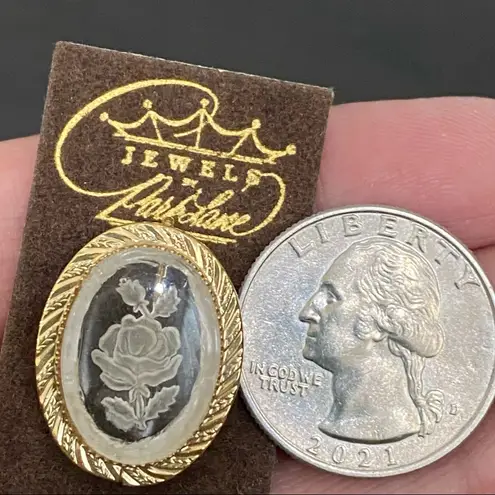 Park Lane Vintage Jewels Rose Flower Intaglio & Mini Victorian Cameo Stick Pins