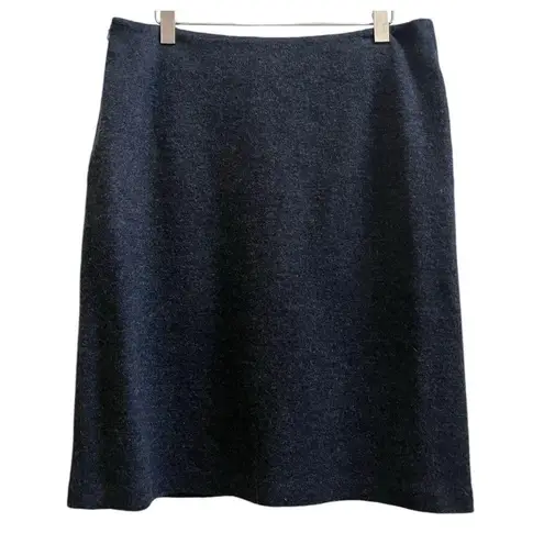 Brooks Brothers NWOT Charcoal Gray Wool Pencil Straight Skirt Petite Size 14