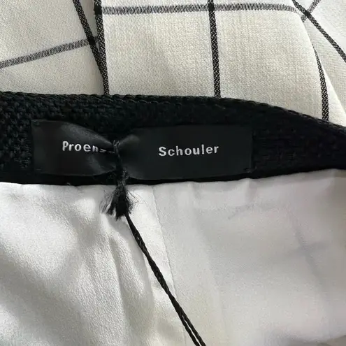 Proenza Schouler Ivory Windowpane Check Skort Skirted Shorts Size 4