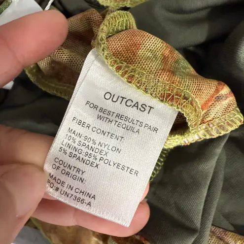 Outcast Lola Mini Dress Lagrono Sage, M Brown Size M