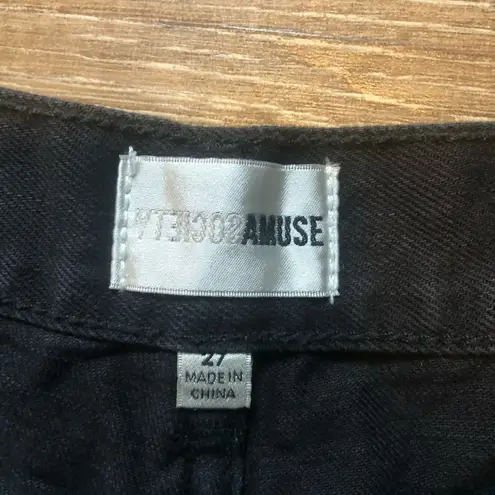 Amuse Society  Black Cut Off Jean Shorts 27