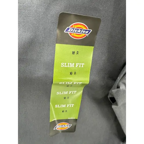 Dickies FLEX Slim Fit Charcoal Grey Bootcut Work Pants Women's Size 10 NWT