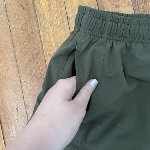 Bcg dark camo green women size small workout athletic shorts pockets casual