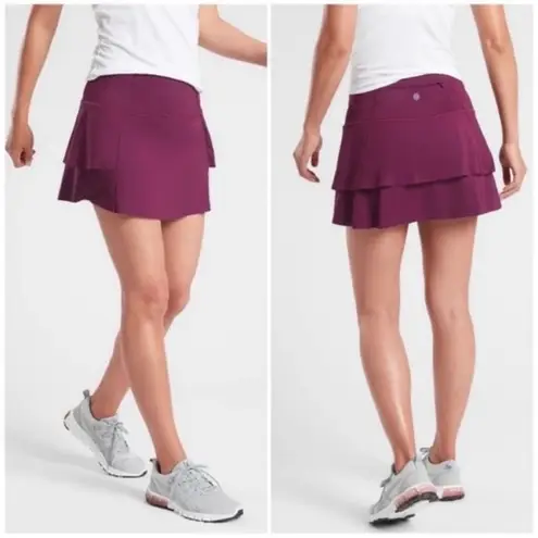 Athleta  Momentum Skort Tennis Running Plum L