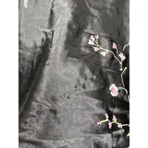 Oscar de la Renta Small Pajama Set Womens Black Cami w/ Pants Polyester Spandex