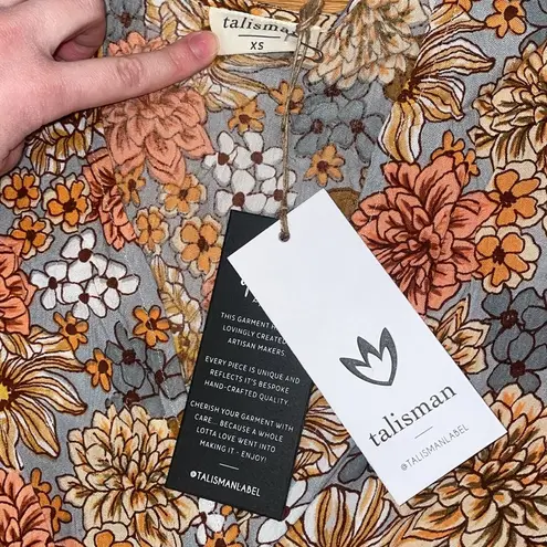 NWT talisman floral mini dress Blue Size XS