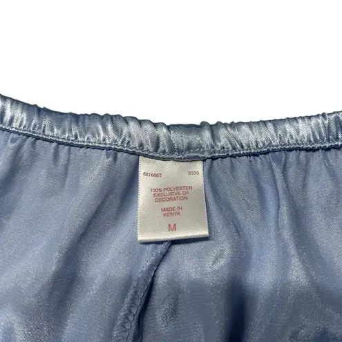 Oscar de la Renta Vintage Oscar De La‎ Renta Size M Satin Pajama Set Periwinkle Floral Coquette