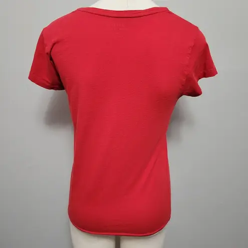 Polo Ralph Lauren red neck short sleeve tee size medium