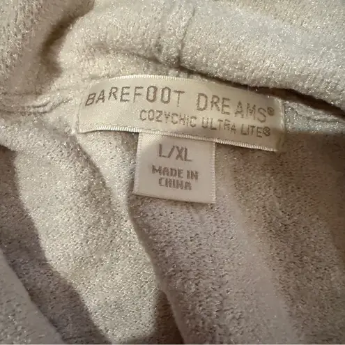 Barefoot Dreams CozyChic Ultra Lite High Low Waterfall Open Cardigan Sz L/XL