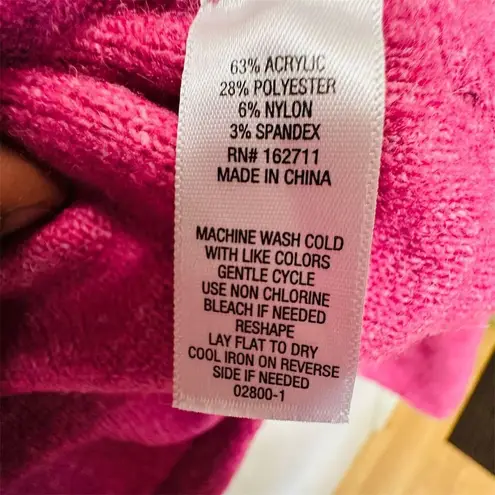 NWT Arizona Jeans Company Women's 2XL Pink Cropped Turtleneck Sweater Pullover Size 2X