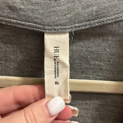 Hue ✨ Wear Ever U R Lounge Elbow-Sleeve Sz XL Grey T-Shirt✨