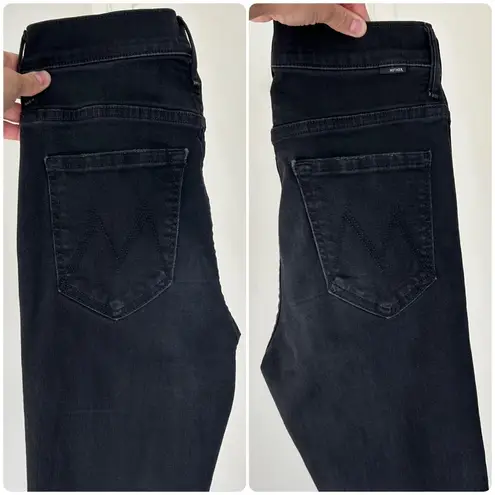Mother Insider Crop Step Fray jeans Not Guilty 26 Black