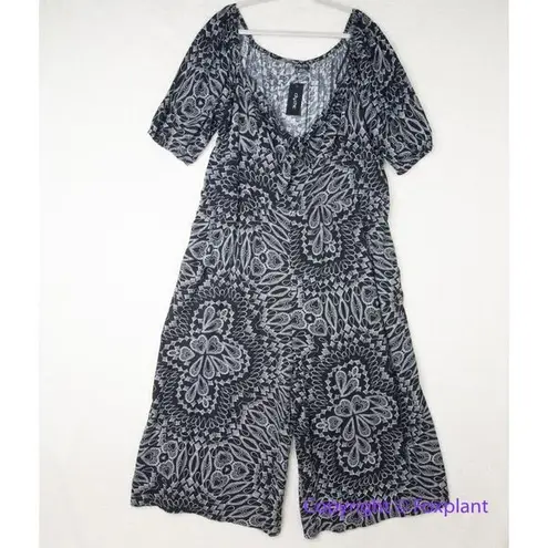 City Chic New! Bora Bora Jumpsuit - black, size 24