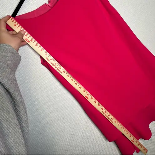 Rickie Freeman for Teri Jon | Chic Pink Sleeveless Dress with Bow Detail 6