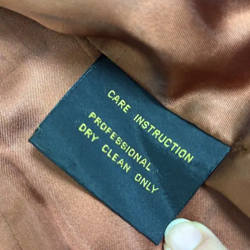 VINTAGE 70s Porsha by Winer 100% Top Grain Brown Leather Jacket Size 4