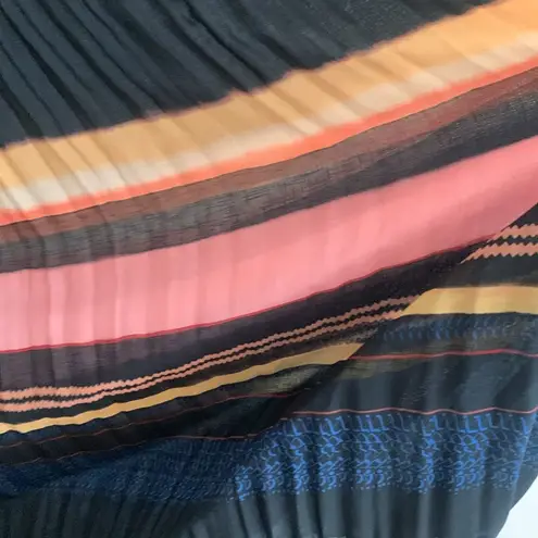 ALC Frank A.L.C. Everly Gown - Size 6 - Dark Navy Pleated Long Maxi Formal Dress