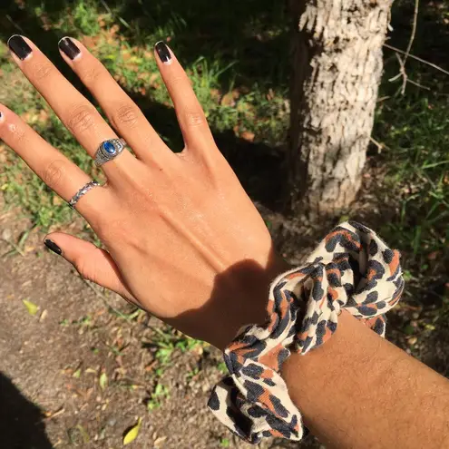 Handmade Cheetah Print Scrunchie