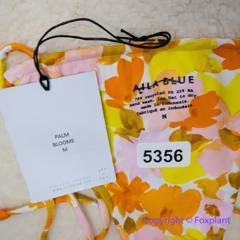 Aila Blue NEW Free People Palm Bikini Bottoms, size M