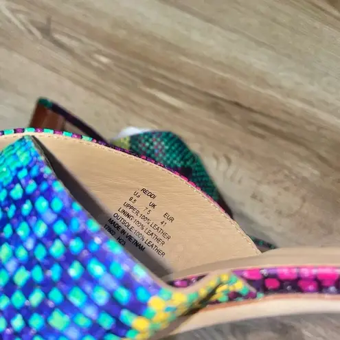 Lauren Ralph Lauren Freddi Plaid Woven Leather Sandals in Size 9.5B NEW Blue